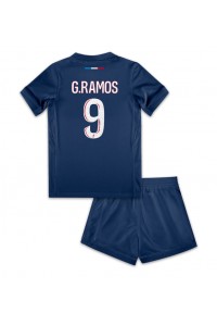 Fotbalové Dres Paris Saint-Germain Goncalo Ramos #9 Dětské Domácí Oblečení 2024-25 Krátký Rukáv (+ trenýrky)